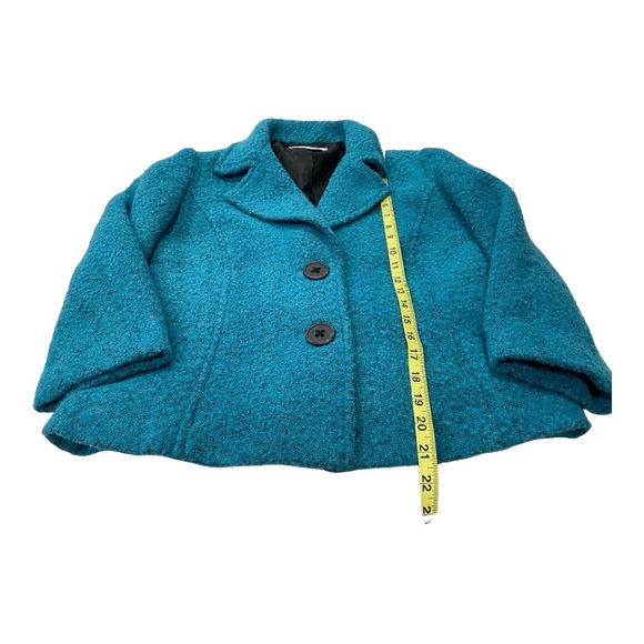 CAbi Size 4 Teal 3/4 Sleeve Blazer - Picture 2 of 11